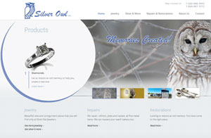 Silver Owl Jewelers responsive website design