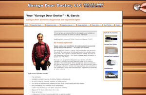 Website & Graphic design screenshot -Garage Door Doctor in Albuquerque, NM