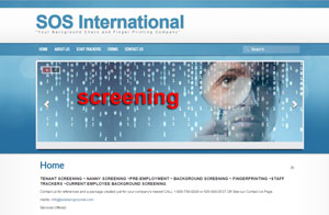 Joomla Website & Graphic design screenshot -SOS International 